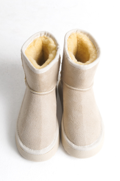 Moda Lime Ultra İçi Kürklü Süet Kışlık Yüksek Taban Sıcak Tutan Kolay Giyilebilir Çocuk Bot Çizme