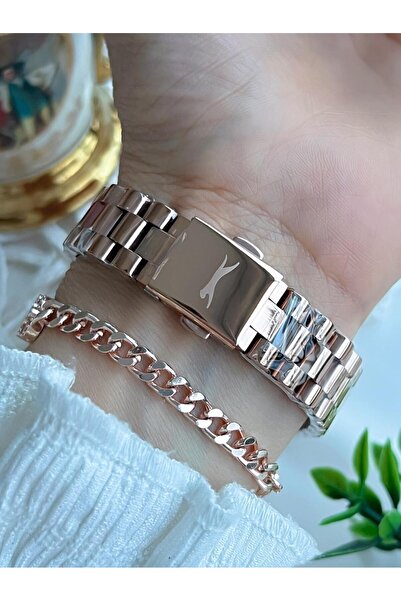 Slazenger New Season Elite Model 50 Mt Water Resistant Bracelet Gift Women's Wristwatch Vs.Blkt.0628