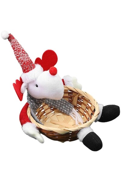 OEM Coș de Crăciun pentru dulciuri, bomboane, decorațiuni festive, Reni, 30 x...