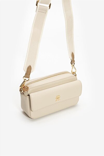 Tommy Hilfiger TH DISTINCT CAMERA BAG Kadın Bej Çanta AW0AW17455ACI