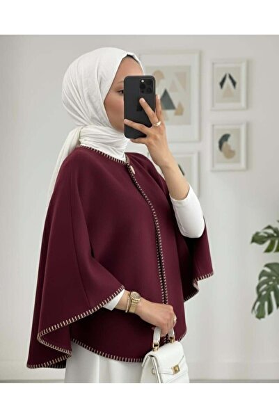 MM Mac Moda Çoban Dikişli Kaşe Panço