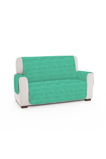 PATONE 2-seater sofa cover, quilted, 260x130x50cm, mint green