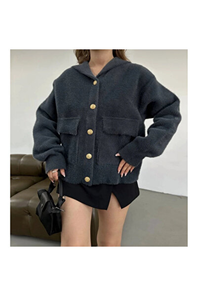 Mokşa Anthracite Yumoş Hooded Jacket
