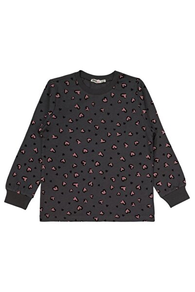 Civil Girls Leopard 6-9 Years Old Pajama Set - Gray7-8 Years Old