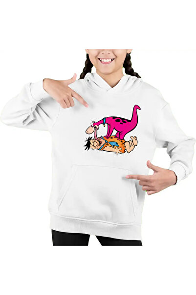 OEM Hanorac Copii Fete Familia Flintstone Dino Fred Dinozaur Catel