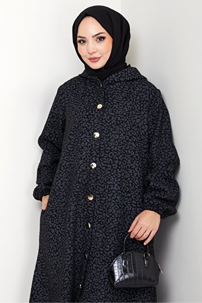 Bestenur Dilra με κουκούλα Καπάκι Κασέ 1632 - Ανθρακίτη