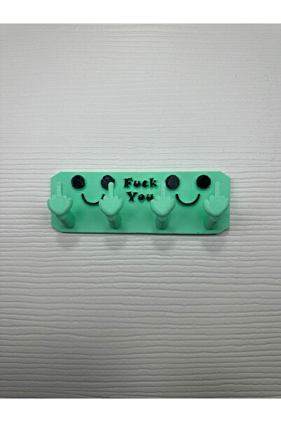 Handmade nah işaretli askılık,anahtar askılığı,4 askı kapasiteli,KABARTMALI