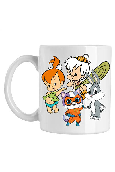 OEM Mug Flintstone Family Pebbles Bamm Bamm Super Cats Bugs Bunny Babies