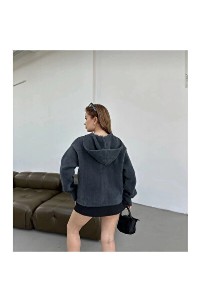 Mokşa Anthracite Yumoş Hooded Jacket