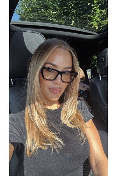 Goldmine Kadın Cat Eye Kare Blueblock Mavi Işık Korumalı Gözlük