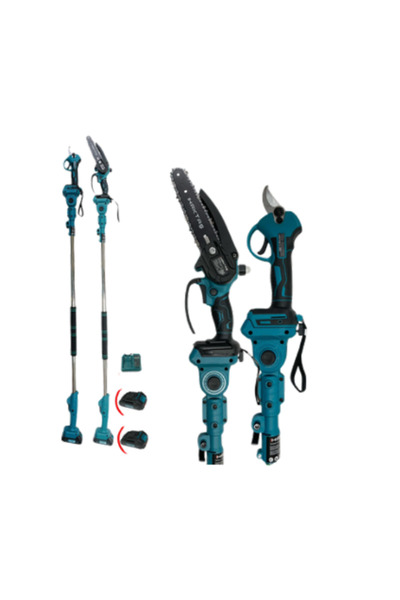 HSGL Akülü Budama Makası Testere Seti – 21V Şarjlı Bahçe Budama Makinesi, Yük...