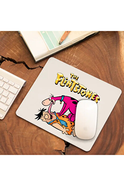 OEM Mousepad The Flintstone Family Dino Fred Dinosaur Cat