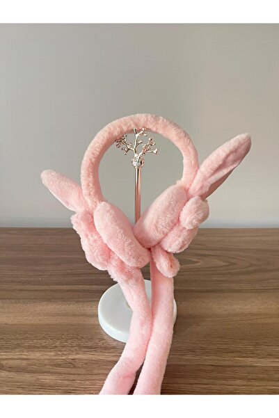 zyc Women/Girls Moving and Sound Rabbit Ear Plush Headphones