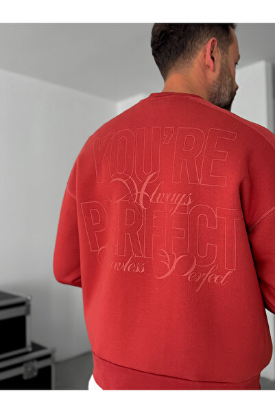 BYBASICMAN Kiremit Perfect Kabartmalı Sweat YP-5021