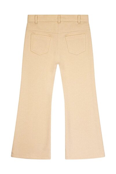 Miny Center Girl's Flared Silvery Knitted Pants Mnt25K214