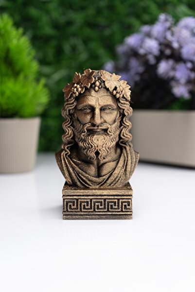Makerpax Dionisos Büst Figür – Antik Yunan Mitolojisi Dekoratif Heykel 12CM