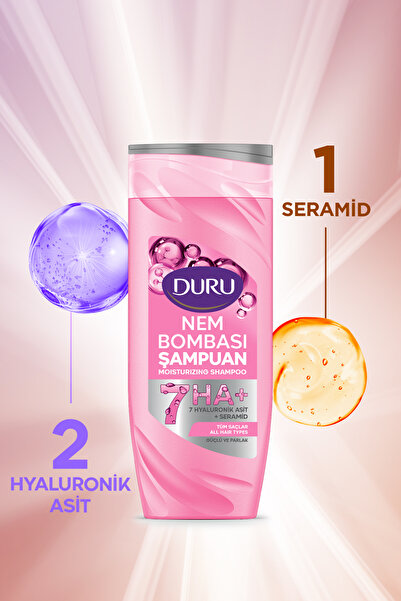 Duru Nem Bombası Tüm Saçlar İçin Şampuan 4x400 Ml