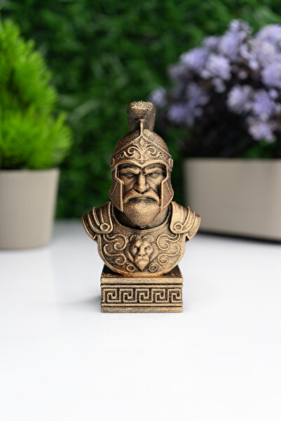 Makerpax Ares Büst Figür – Antik Yunan Mitolojisi Dekoratif Heykel 12CM