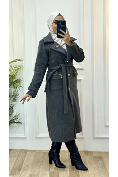 Tebrikler tekstil γυναικείο νέο εποχικό γούνινο παλτό μοντέλο G3508