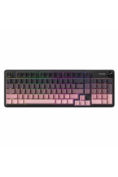 Timebox Tastatură mecanică de gaming, complet neagră, iluminată din spate, cu...