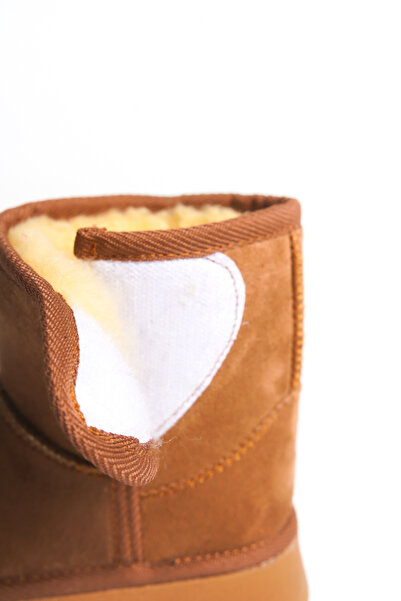 Moda Lime Ultra İçi Kürklü Süet Kışlık Yüksek Taban Sıcak Tutan Kolay Giyilebilir Cırtlı Çocuk Bot Çizme