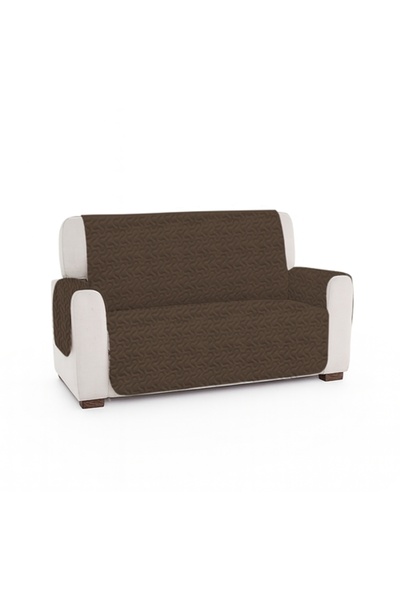 PATONE Husa canapea 2 locuri, matlasata, 260x130x50cm, dark brownish purple