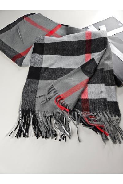 Webinay Home Plaid Pattern Shoulder Shawl Imported Wool Silk Cashmere Shawl Shoulder Wrap Scarf Cashmere Shoulder Shawl
