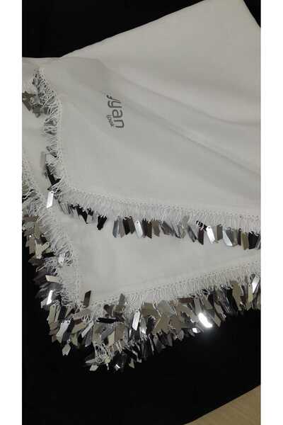 Papatyam 100*100 cm Reyyan Yemeni/Sequin Yemeni/Needle Lace Yemeni/Handmade Yemeni