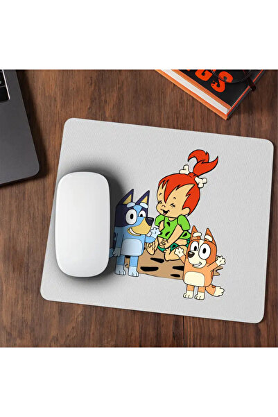 OEM Mousepad Familia Flintstone Pebbles Bluey Blue Bingo
