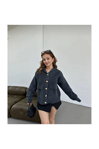 Mokşa Anthracite Yumoş Hooded Jacket