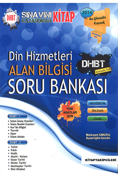 kitaptakipcileri Mehmet Ümütli DHBT Soru Bankası Tüm Adaylar Orta Lisans Önli...