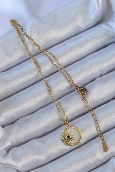 Skygo 316L Steel Gold Color Zircon Stone Enamel Polar Star Necklace - Tj-Bko9147