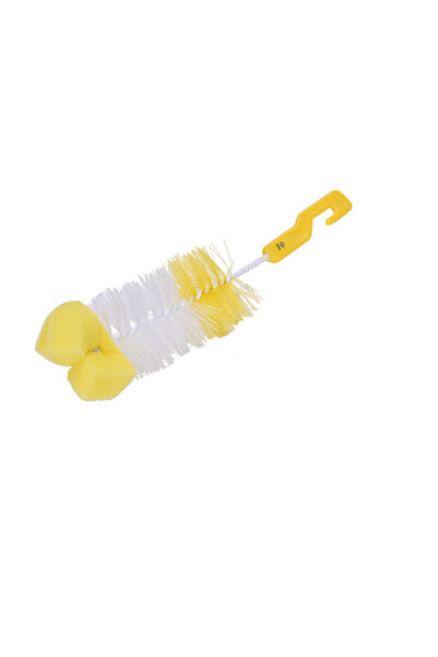 zola Bottle brush, Zola®, plastic, sponge tip, yellow