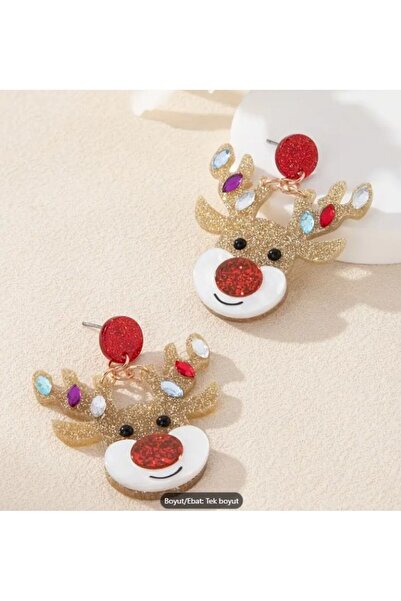 Dgt Luxury Deer, New Year's Earrings, Sparkling, Fun Earrings