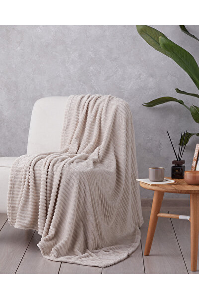 English Home Cozy Oasis Supersoft Tv Battaniye 120x160 cm Krem