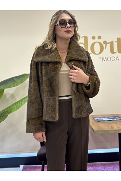 dörtelle Extra Soft Texture Plump Hooked Faux Fur Coat