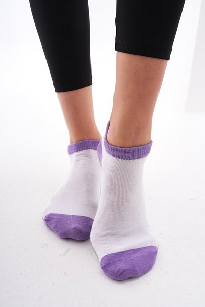 moda mivana Colorful (Seamless) Colorful % Cotton Women's Socks, Breathable Anti-Sweat Soft Plain Booties Socks