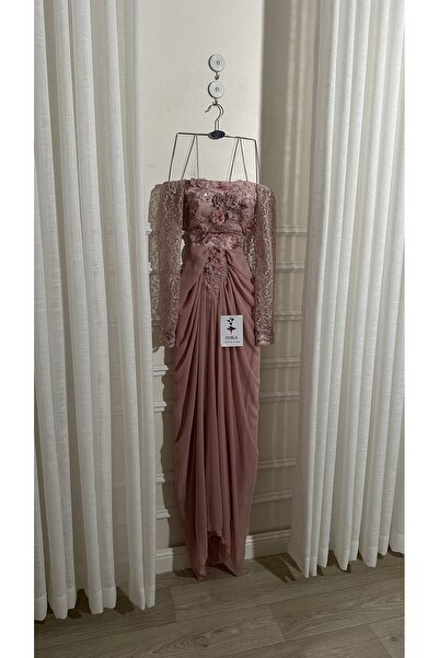 Onila Long sleeve flesh dress