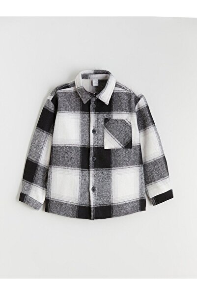 LC Waikiki Jachetă cămașă pentru băieți cu model în carouri LCW