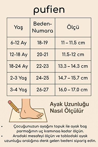 pufien Çocuk Panduf, Bebek Ev Botu, Hayvan Desenli Sevimli Nakışlı Bebek Panduf
