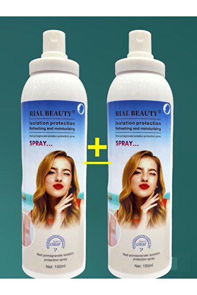 RIAL BEAUTY 2 قطع بخاخ مبيض فوري وموحد لون 2*1 منعش ومرطب للبشرة وغير دهني وي...