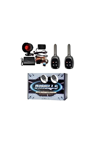 Inwells 12 Volt Merkezi Kilit Ve Oto Alarm Seti - Sabit Anahtarlı