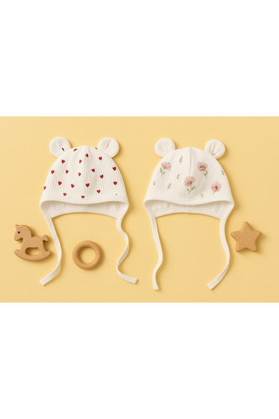 greenmoss 100% cotton twin baby beanie