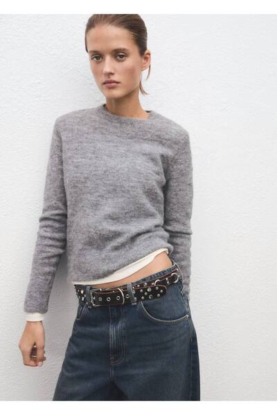 MANGO Woman Yün karışımlı triko kazak