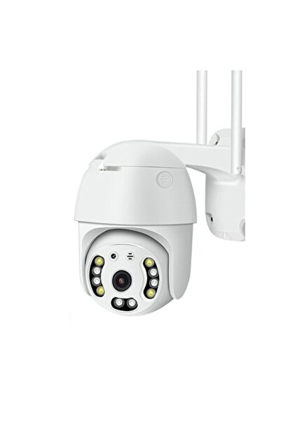 Deliny Cameră de securitate WiFi, 3MP (2K), interior/exterior, zoom 4X, PTZ prin aplicație, LED-uri, audio bidirecțional