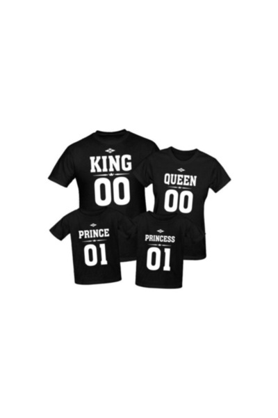 GHIFTERY SHOP Set de tricouri de familie „Rege și Regină și Prinț și Prințesă...