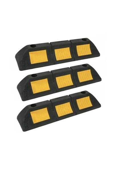 Deliny Set de 3 opritoare reflectorizante pentru roți, pentru parcare DELINY,...