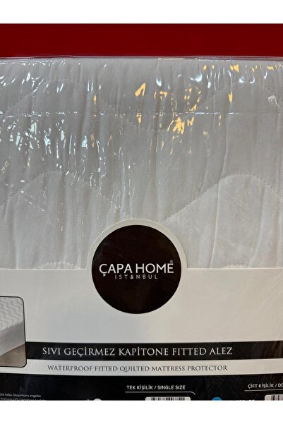 Çapa Home Liquid-Proof Fitted Breathable Premium Quality Double Size Quilted Mattress Cover 160X200+30