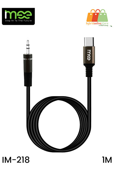 iMee IM-218 Type-C to 3.5mm Audio Cable, Braided AUX Cable 1M for Smartphones