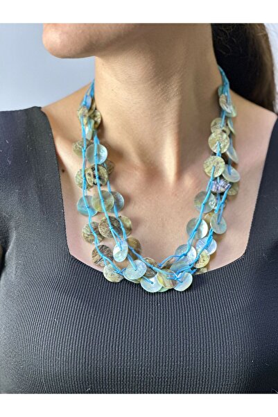 Gönülden Tasarım Stone Design Women's Necklace 25 cm